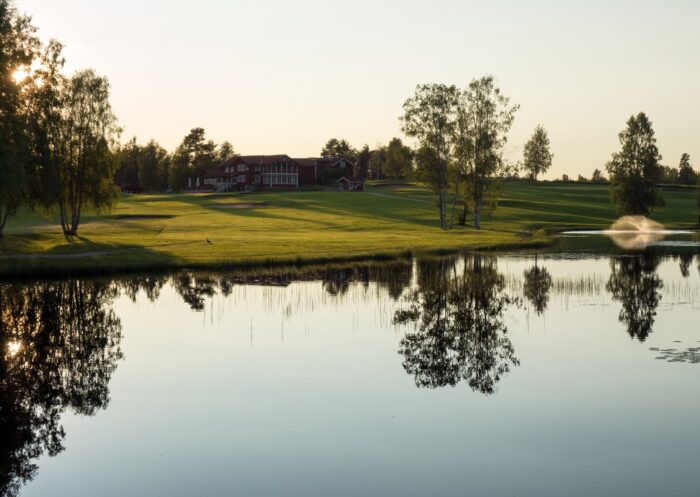 Leksand golfklubb bana hål 18