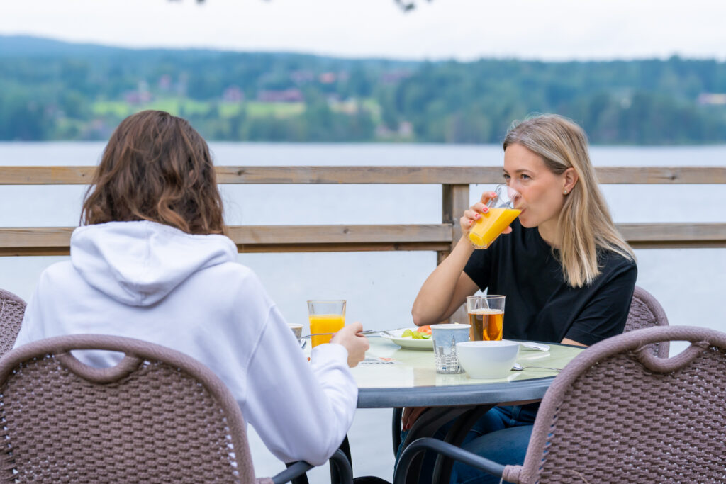 Strandrestaurangen frukost Leksand resort